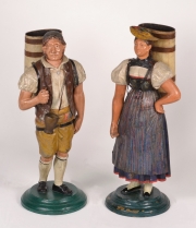 View 12: Pair of Tole Figures, c. 1830-40