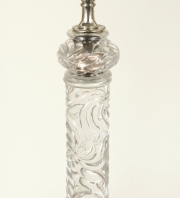 View 2: Signed Baccarat Crystal Lamp, c. 1880