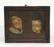 View 3: Folk Art Trompe l'Oeil Double Portrait, c. 1780-90