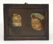 View 4: Folk Art Trompe l'Oeil Double Portrait, c. 1780-90