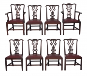 View 1: Set of Eight Chippendale Mahogany Dining Chairs (6+2), early 19th c.