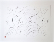 View 1: "Calligraphic Drawing, For Mom"