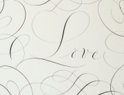 View 2: "Calligraphic Drawing, Love"
