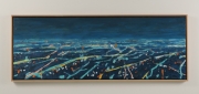 View 2: Aerial View of City Horizon at Night, 18"x50"