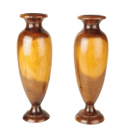 View 1: Pair of Lignum Vitae Vases