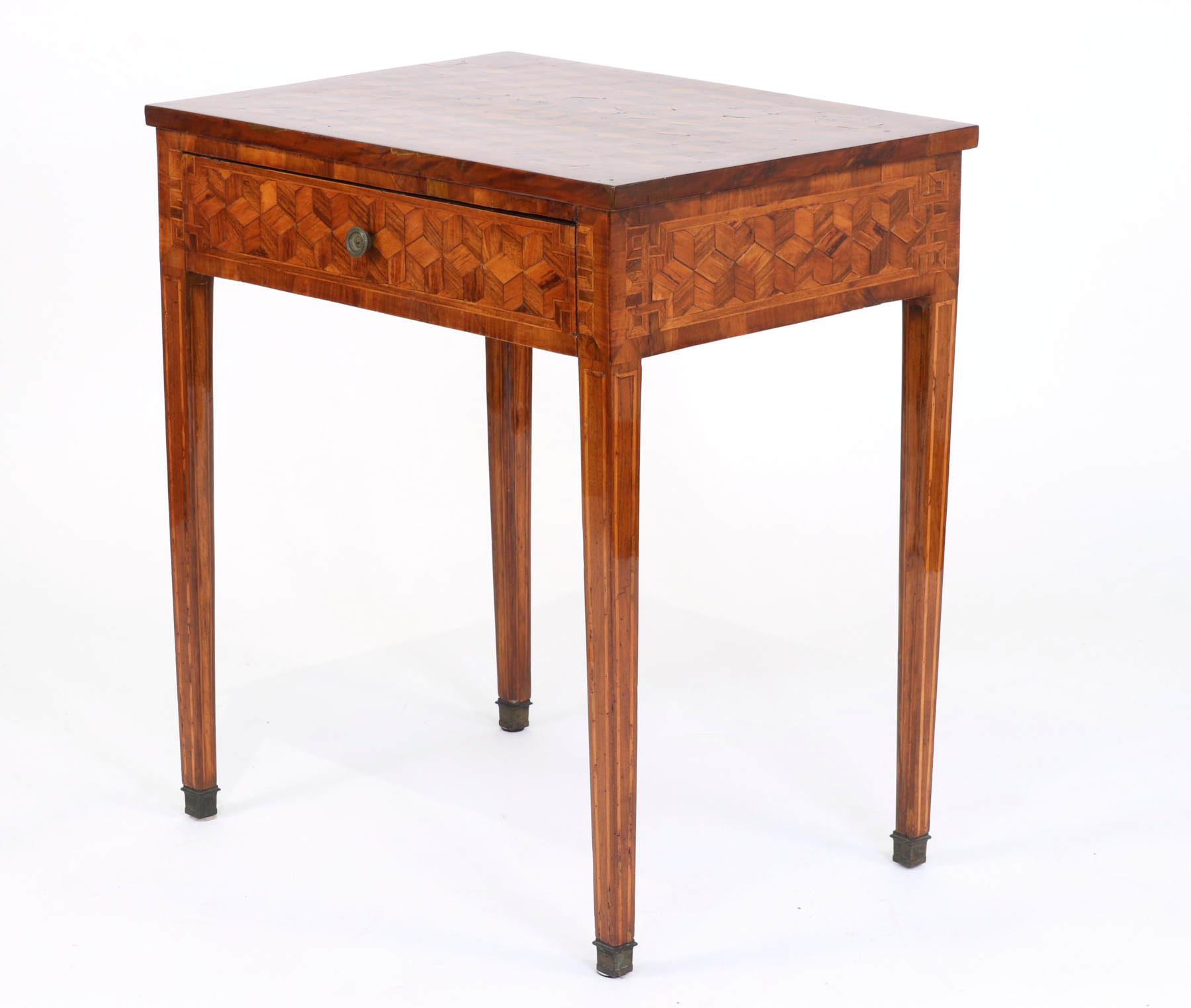 Italian Parquetry Side Table, c. 1790