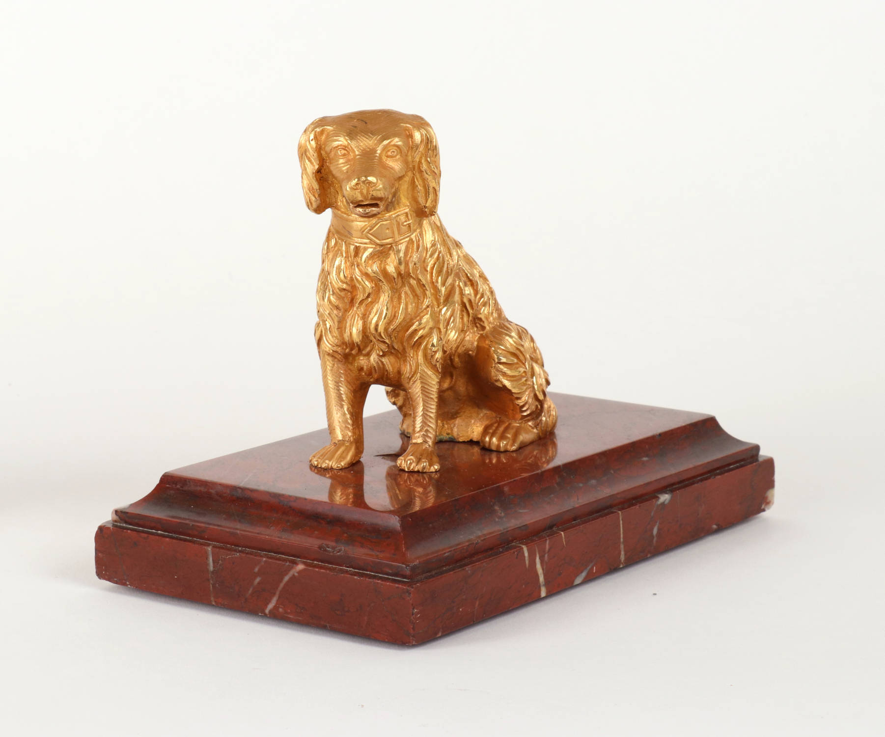 Gilt Bronze Dog Paper Clip, 19th c.