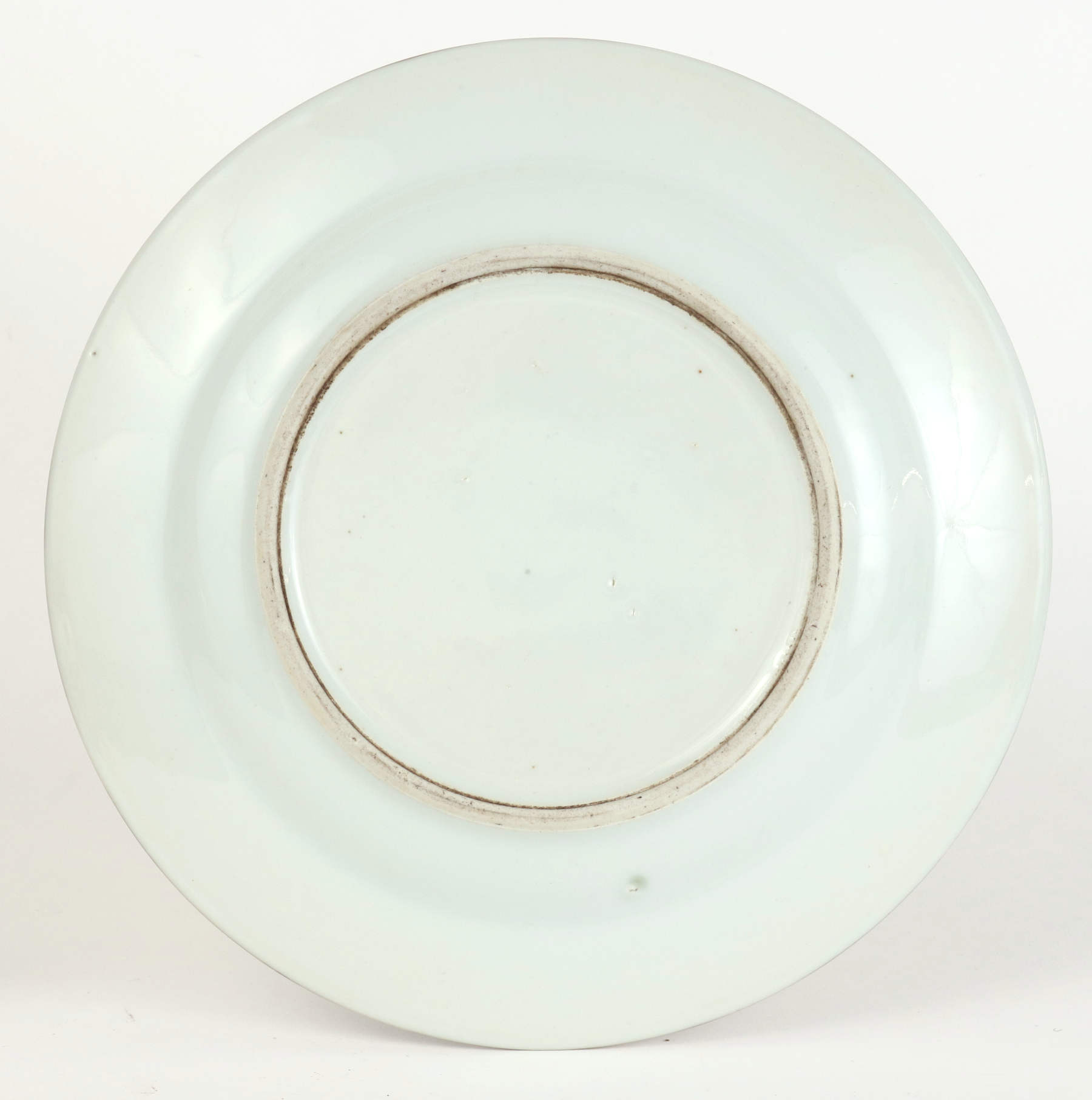 Pair of Chinese Export Armorial Replacement Plates, 19th c.