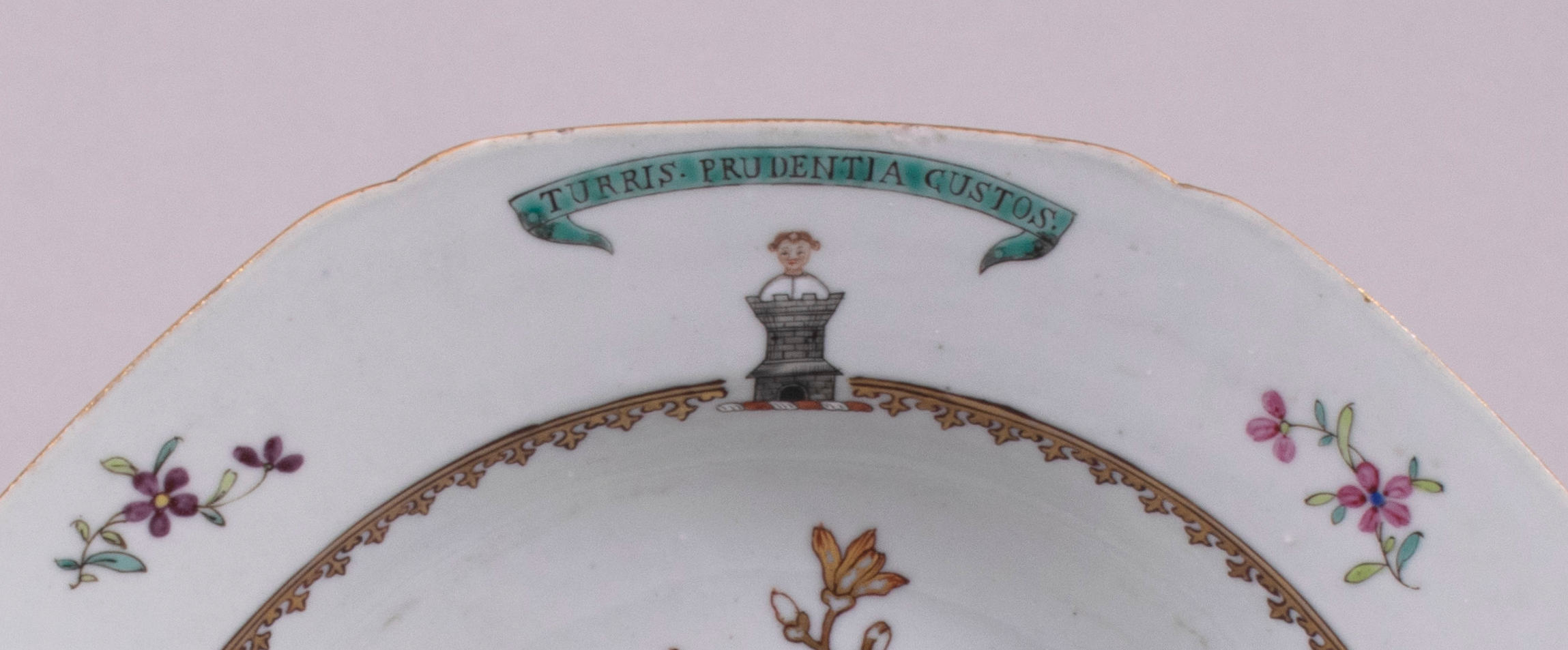 Pair of Chinese Export Porcelain Armorial Shallow Bowls, c. 1755