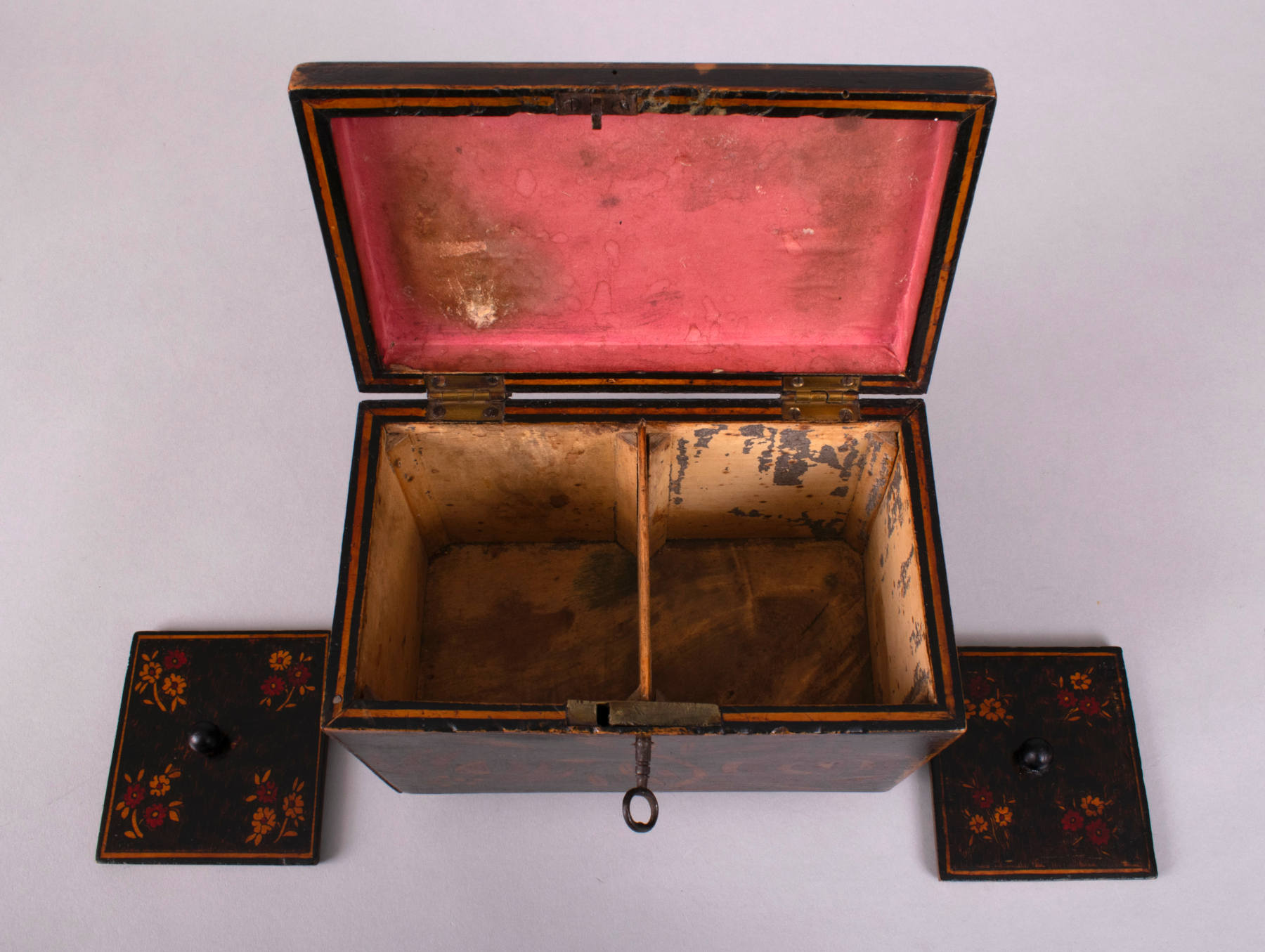 Regency Painted Tea Caddy, c. 1810-20