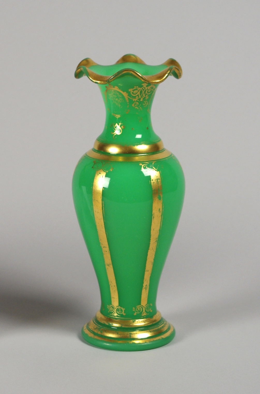 Green Opaline Vase