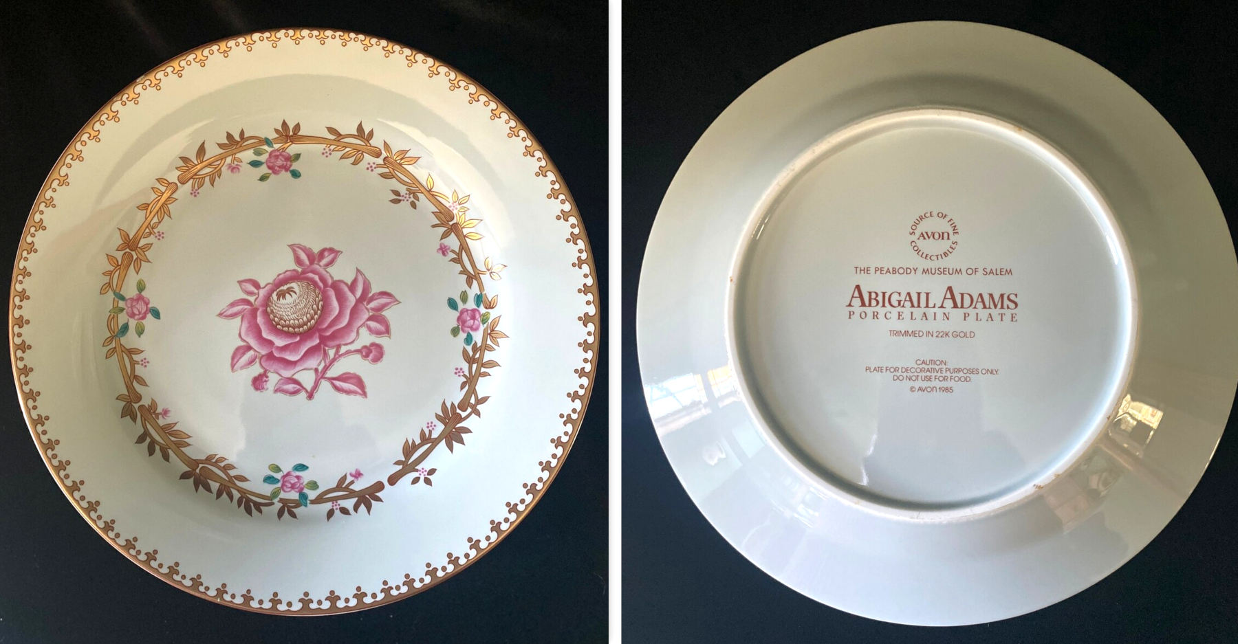 Pair of Chinese Export Plates from the Abigail Adams Service, c. 1780