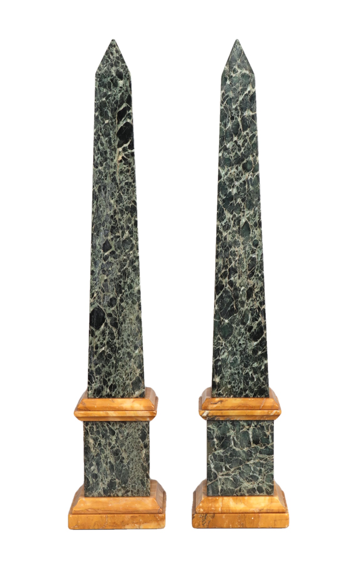 Pair of Grand Tour Marble Obelisks, Mid 19th c.
