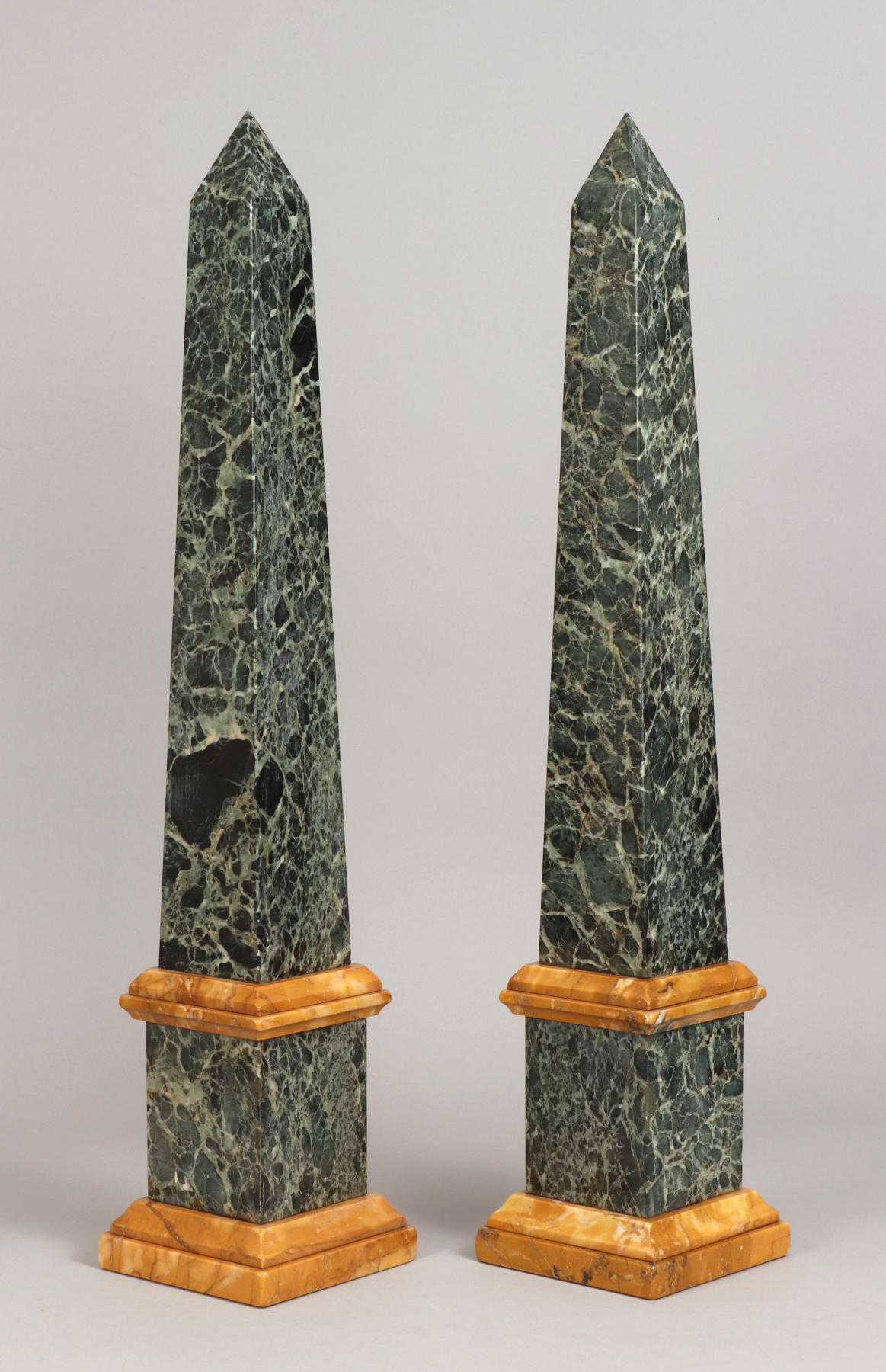 Pair of Grand Tour Marble Obelisks, Mid 19th c.