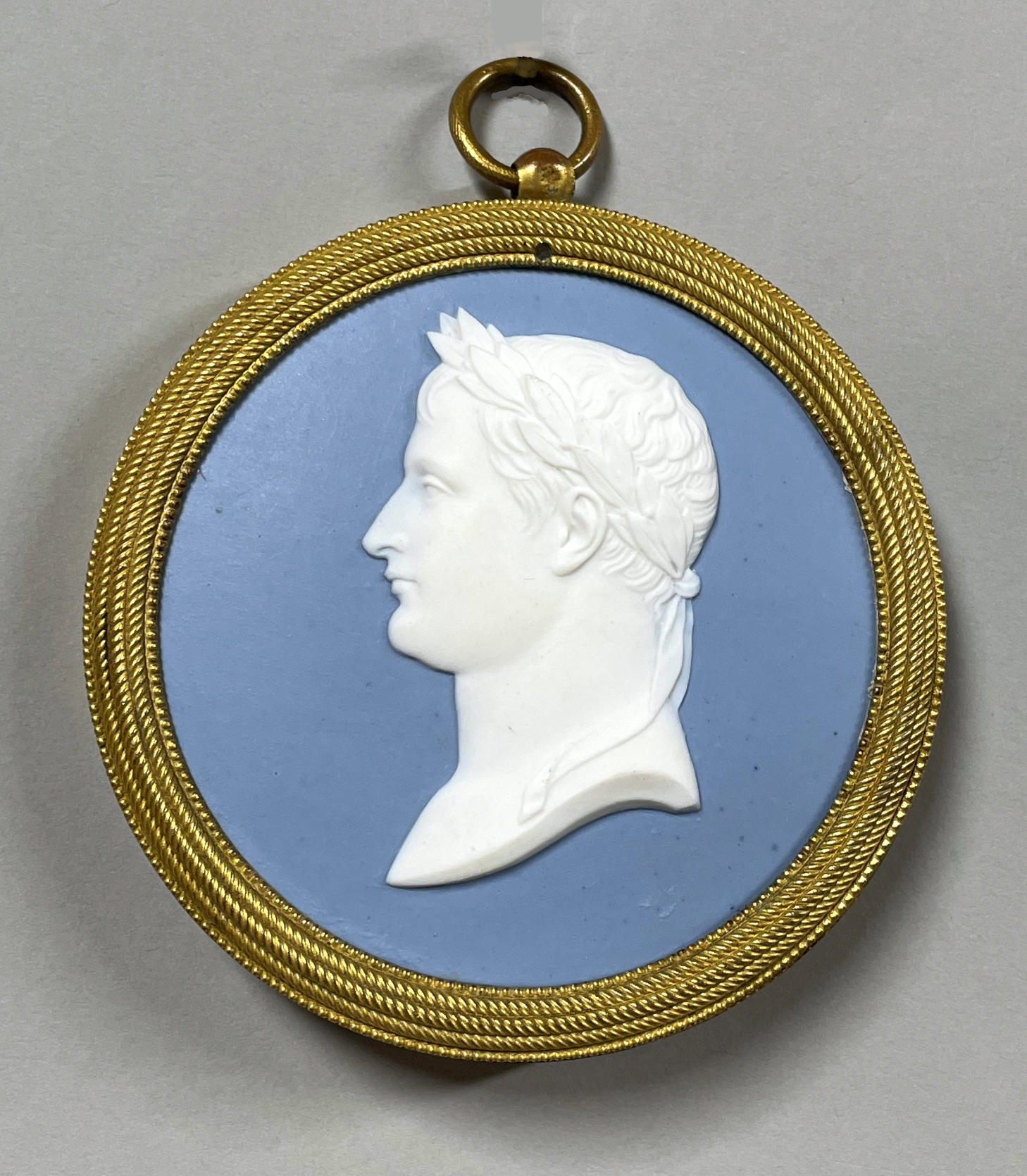 Sevres Blue and White Jasper Medallion of Emperor Napoleon, c. 1810