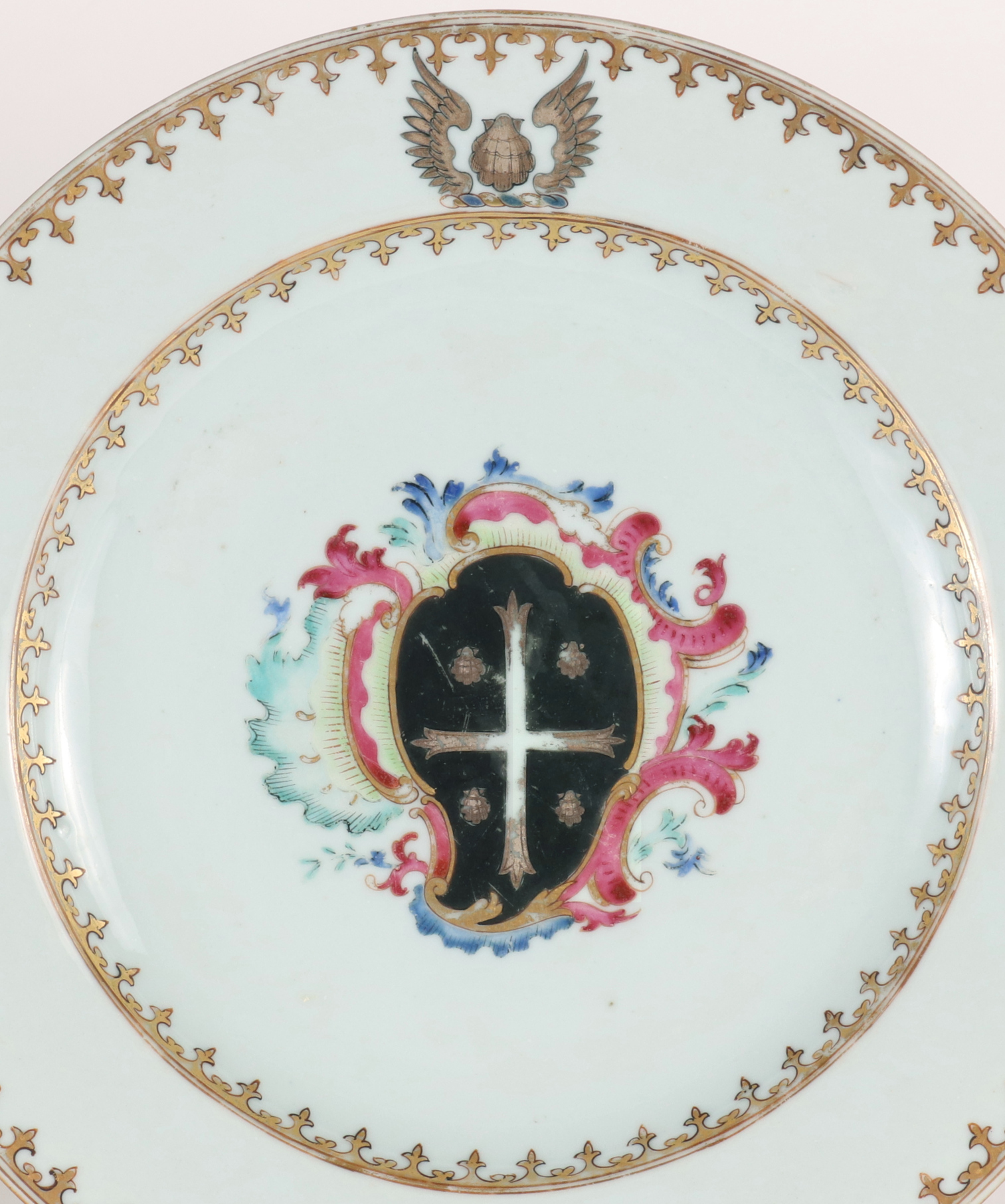 Chinese Export Armorial Plate, c. 1750