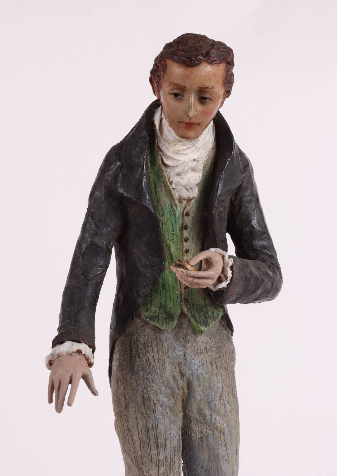 Wax Figure of a Gentleman with a Pocket Watch, c. 1820
