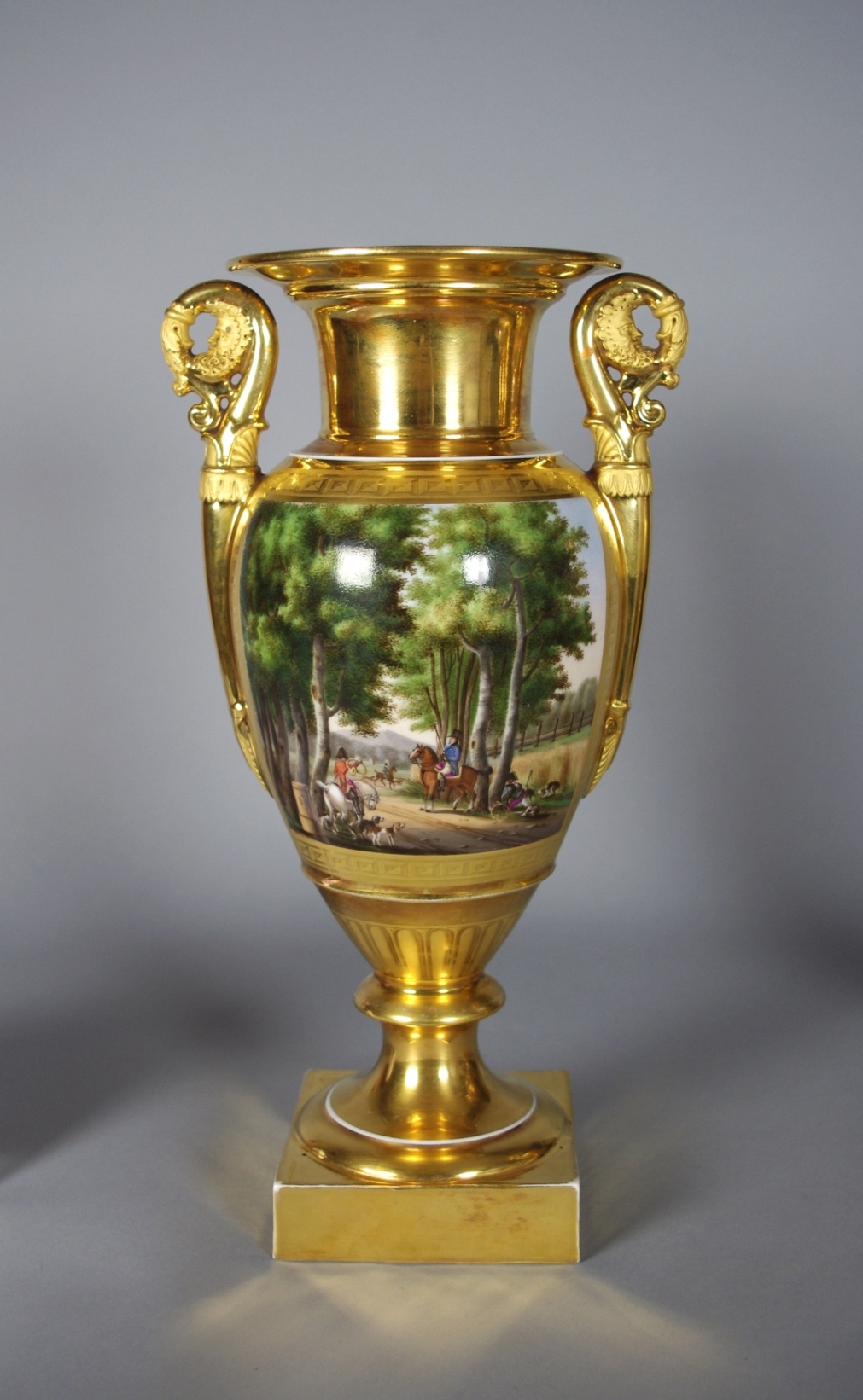Fine Pair of Old Paris Porcelain Vases