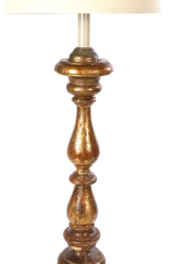 View 5: Tall Giltwood Altar Stick Lamp, 18th c.