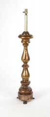 View 7: Tall Giltwood Altar Stick Lamp, 18th c.