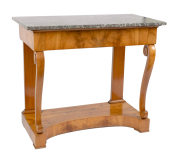 View 2: Biedermeier Walnut Console Table, c. 1820