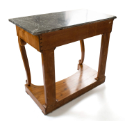 View 9: Biedermeier Walnut Console Table, c. 1820