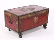 View 2: Chinese Export Leather Trunk, c. 1820