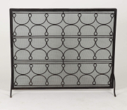 View 2: Wrought Iron Fire Screen, 20th c.