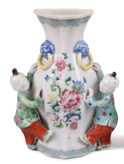 View 2: Pair of Chinese Export Porcelain Wall Pockets, c. 1780