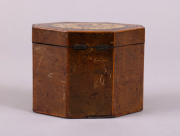 View 3: George III Octagonal Painted Tea Caddy, c. 1790