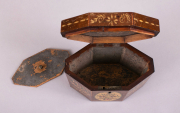 View 5: George III Octagonal Painted Tea Caddy, c. 1790