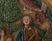 View 3: Large Wax Portrait Medallion, Dated 1758