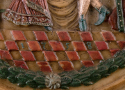 View 5: Large Wax Portrait Medallion, Dated 1758