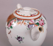 View 4: Chinese Export Pseudo Tobacco Leaf Teapot, c. 1790