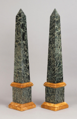 View 2: Pair of Grand Tour Marble Obelisks, Mid 19th c.