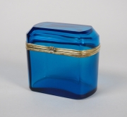 View 1: French Blue Glass Dresser Box
