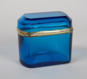 View 2: French Blue Glass Dresser Box
