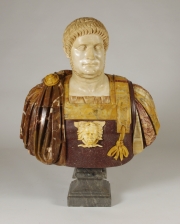 View 3: Marble and Porphyry Bust of the Emperor Nero