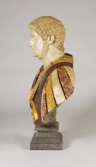 View 5: Marble and Porphyry Bust of the Emperor Nero