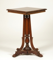 View 2: British Colonial Padouk Wood Side Table