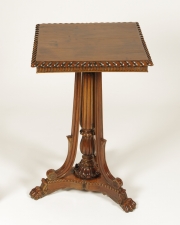 View 6: British Colonial Padouk Wood Side Table