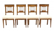 View 1: Set of Four Biedermeier Side Chairs, c. 1810-20