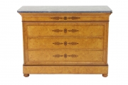 View 1: French Restauration Burr Ash Chest of Drawers, c. 1825
