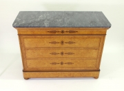 View 2: French Restauration Burr Ash Chest of Drawers, c. 1825