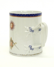 View 5: Chinese Export Porcelain Masonic Mug, c. 1795