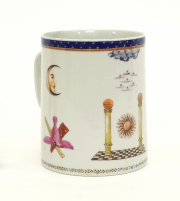 View 8: Chinese Export Porcelain Masonic Mug, c. 1795