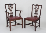 View 2: Set of Eight Chippendale Mahogany Dining Chairs (6+2), early 19th c.