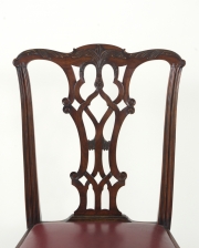 View 4: Set of Eight Chippendale Mahogany Dining Chairs (6+2), early 19th c.