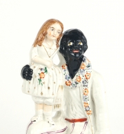 View 5: Staffordshire Figure, "Uncle Tom and Eva", c. 1852