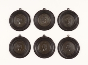 View 9: Set of Six Grand Tour Spelter Medallions, Mid 19th c.